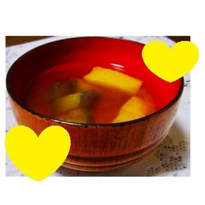 なす油揚げのお味噌汁✧˖°